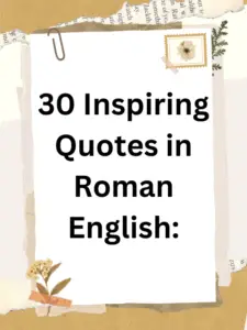 30 Inspiring Quotes in Roman English:Holaistic Haven