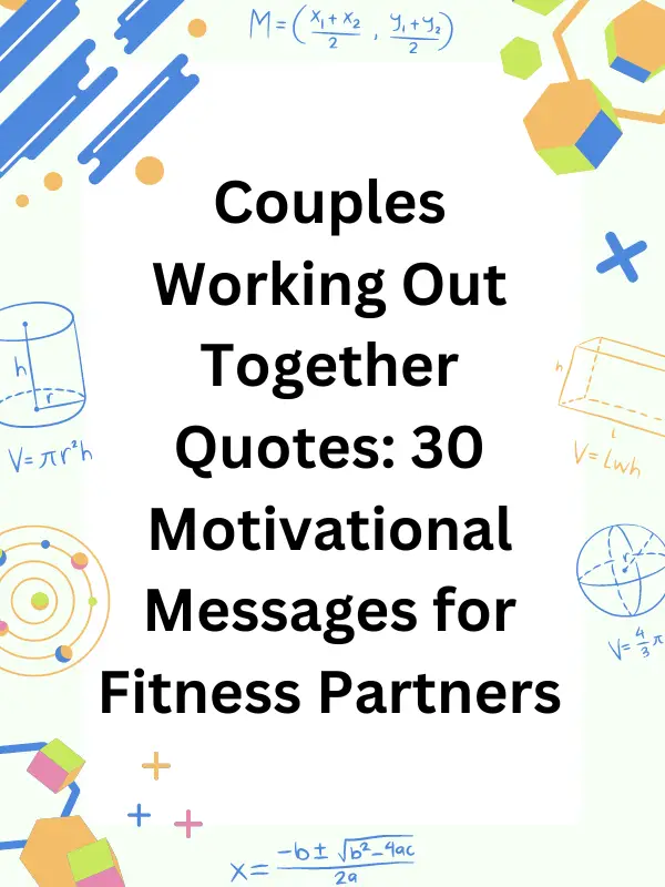 Couples Working Out Together Quotes: 30 Motivational Messages for Fitness Partners