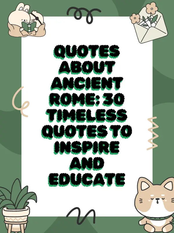 Quotes About Ancient Rome