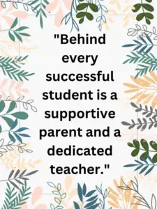 Parents and teachers working together quote in English,Welcome Quotes for Parents Meeting,Importance of parents and teachers working together,Quotes for supportive parents in school,Parents and teachers working together quote Ptm Quotes for Parents