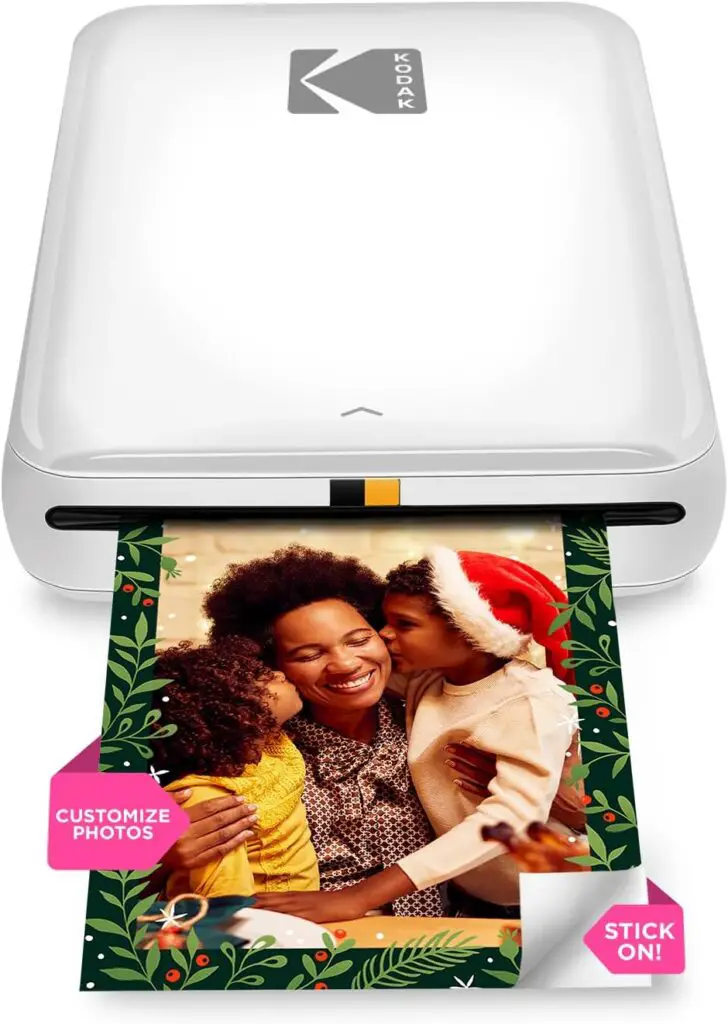 KODAK Step Instant Smartphone Photo Printer, portable photo printer, mini wireless printer, Zink technology, sticky-backed photos, Bluetooth printer, iOS printer, Android printer, compact printer, mobile photo printer, Kodak Zink photo paper, photo printer for crafting, editing app printer, rechargeable photo printer, print photos instantly, best photo printer for influencers, portable photo printer for scrapbooking.