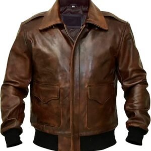 Tan Leather Bomber Jacket – The Perfect Blend of Style, Warmth & Versatility