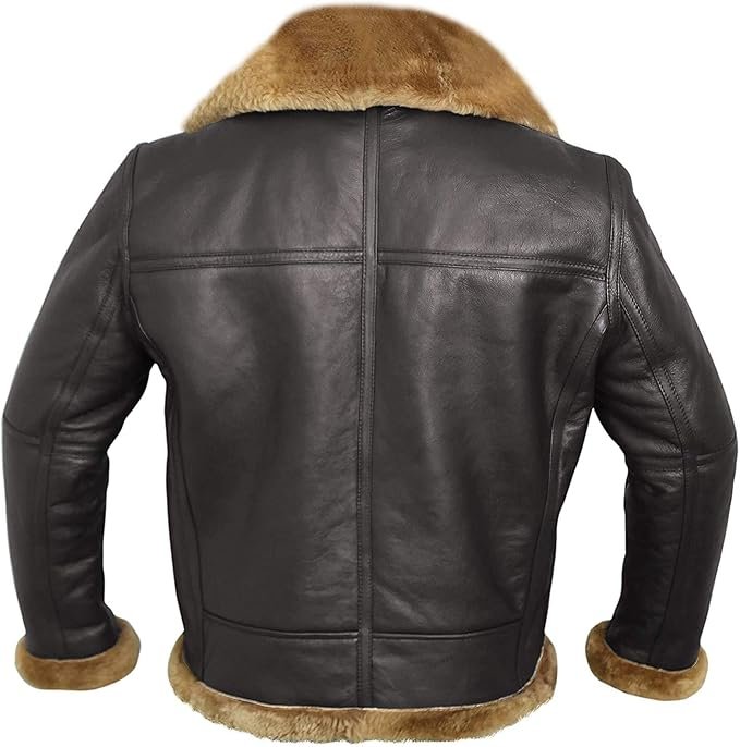 Brown Real Leather Bomber Jacket – Classic Style With Premium Quality - Image 2