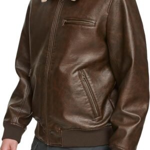 Brown Leather Bomber Jacket – A Timeless Style Icon