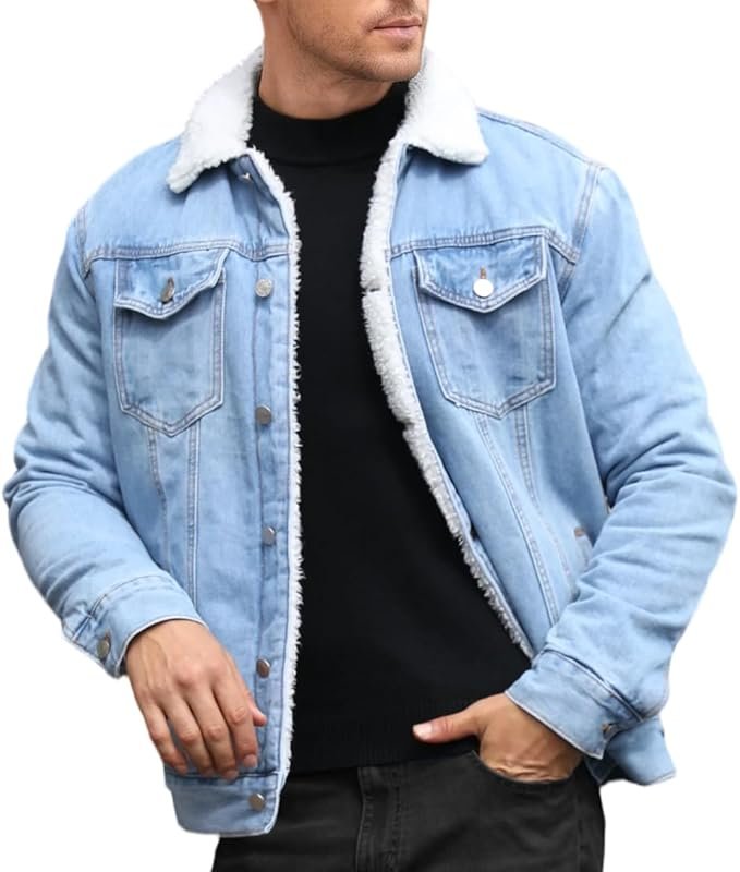 Rugged Sherpa Denim Jacket: Built for Cold Weather and Everyday Tough Style