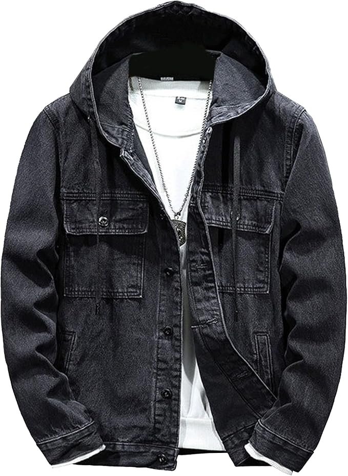 Men’s Denim Jacket With Hoodie : The Stylish Layer Every Guy Needs This Season