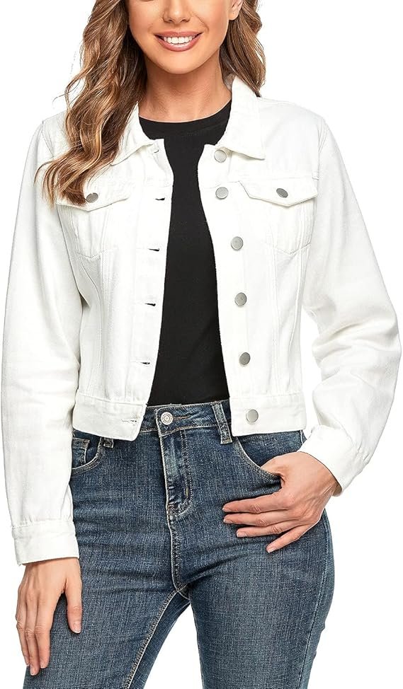 White Cropped Denim Jacket: A Fresh Statement for Modern Style