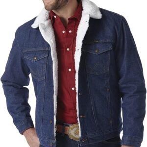 Wrangler denim jacket men, Wrangler denim jacket women, classic Wrangler jacket, Wrangler sherpa jacket, vintage Wrangler denim, Wrangler trucker jacket, blue denim jacket Wrangler, durable denim jacket, Western denim jacket, authentic Wrangler outerwear, best denim jackets, Wrangler jean jacket, cowboy denim jacket, retro denim jacket Wrangler, stylish denim outerwear